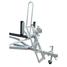 WINCH STAND STEPS AND HAND RAIL